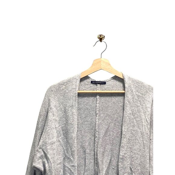 Brandy Melville Oversized Wool Blend Cardigan Gray One Size Beach Boho Neutral - Picture 6 of 13